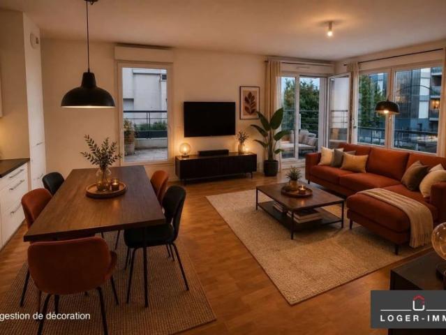 Emolacement privilégié: Appartement 3 pièces avec terrasse e