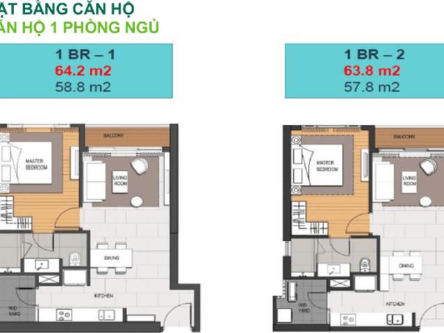 Empire City căn hộ quận 2 với 1 phòng ngủ 64.2m2 cần bán