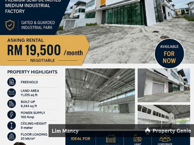 Empire Park Gelang Patah One and Half Storey Semi Detached Medium Industrial Factory