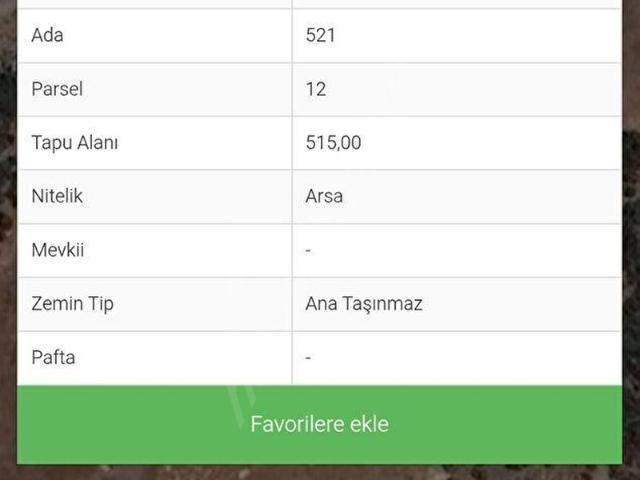 EN UYGUN DÖŞEMEALTI YENİKÖY DE SATILIK 515 M2 ARSA