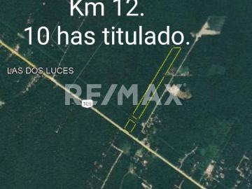 EN VENTA TERRENO EN EL KM 12 A LA ORILLA DE LA CARRETERA EN MACARIO GÓMEZ