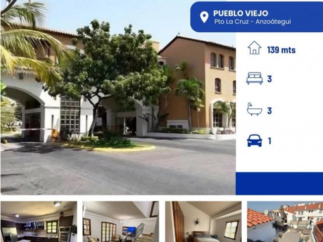 EN VENTA APTO DUPLEX PUEBLO VIEJO PUERTO LA CRUZ VE03 09117PV NDOS