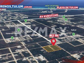 En venta lote de 556 m2 en Región 15 de Tulum