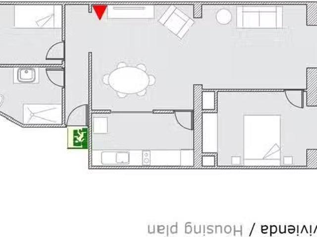 ¡Renta! Piso de 1 habitación en Calle de los Madrazo, Cortes