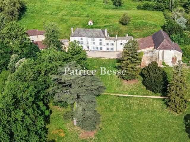 En Bourgogne, avec la vue qui porte sur la cité historique d. 630m² Cluny