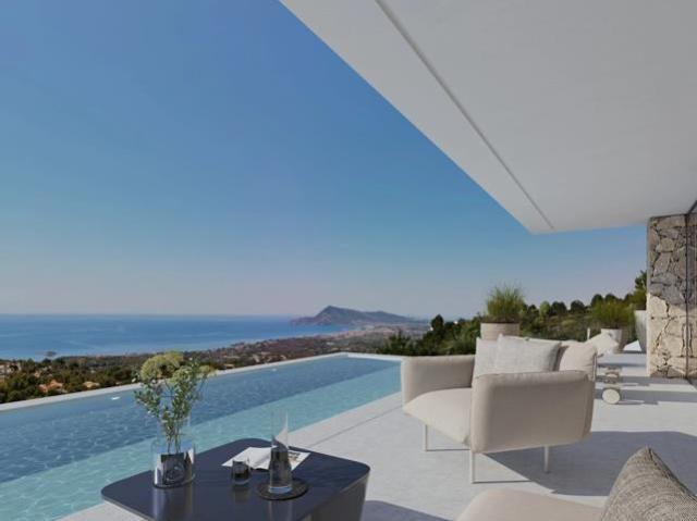 En construcción: Villa contemporánea con vistas al mar en Al. 494m² Altea
