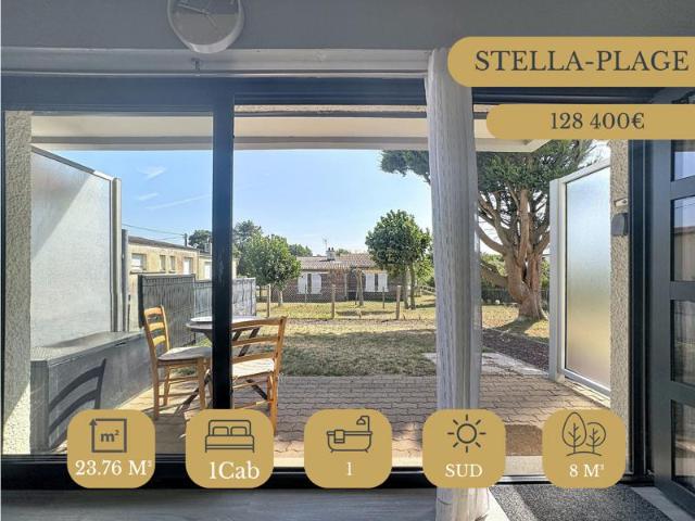 EN EXCLUSIVITE A STELLA SUPERBE STUDIO CABINE PLEIN SUD AVEC