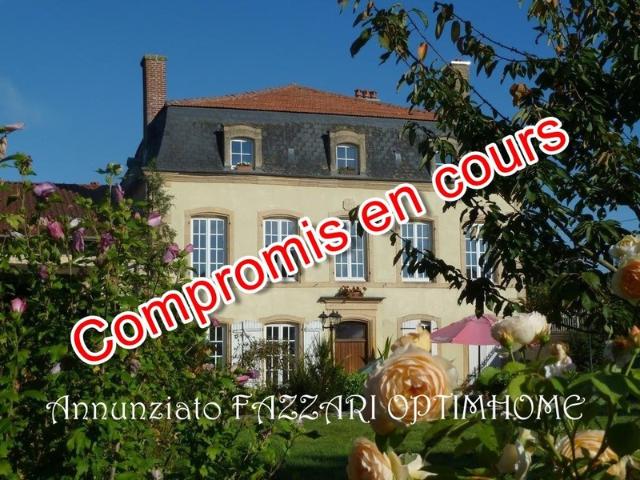 EXCLUSIVITÉ – Propriété de caractère / Petit château du XVIIIᵉ siècle à Mouzay 55 – 503 m² habitables – Proche Belgique, Luxembourg et Verdun