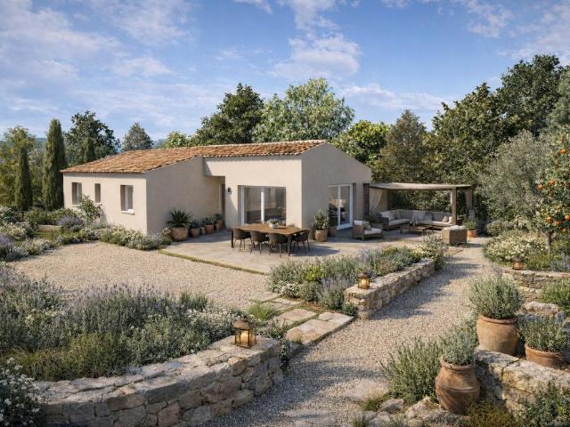 En exclusivité ! Maison de plain pied de 90 m2 à Cabrières d'Avignon