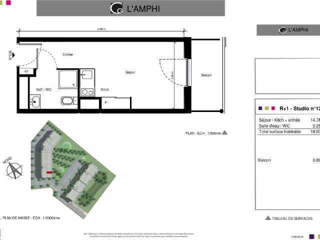 En location Appartement 1 pièce 18 m