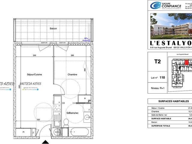 En location Appartement 2 pièces 39 m