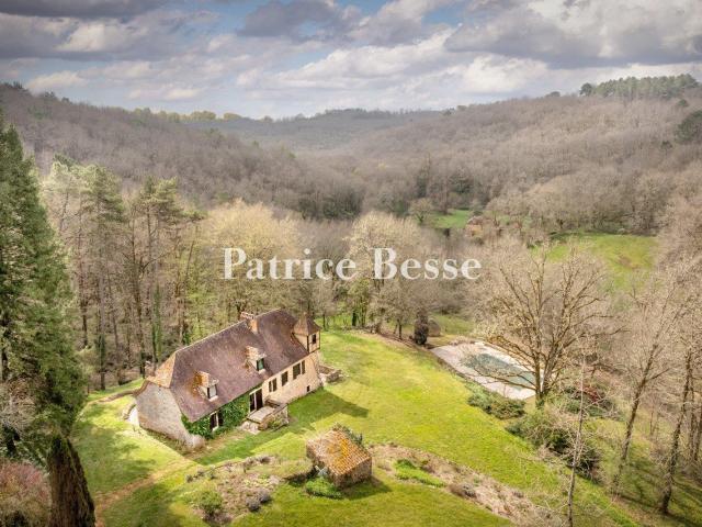 En Périgord noir, un domaine de 48 ha à l'écart du monde, av. 315m² Villefranche du Périgord