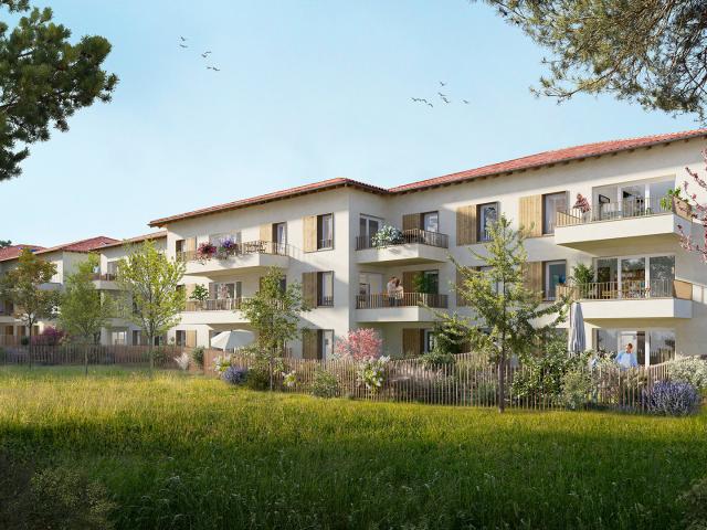 En pleine quiétude, logements du T2 au T4 dans résidence élégante au sein d'un cadre verdoyant 3 pièces, 63 m²