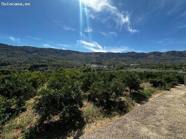 Encantadora casita de campo en Benialí con parcela de 9.834 m2 y naranjos en producción con luz y ag
