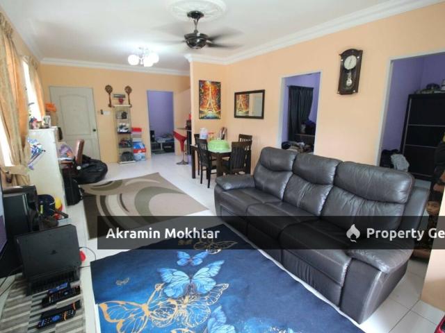 END UNIT, RENOVATED, PARTIALLY FURNISHED & 2 COVEREDPARKING | LAKEVIEW APARTMENT, TAMAN JASA PERWIRA, BATU CAVES, SELANGOR