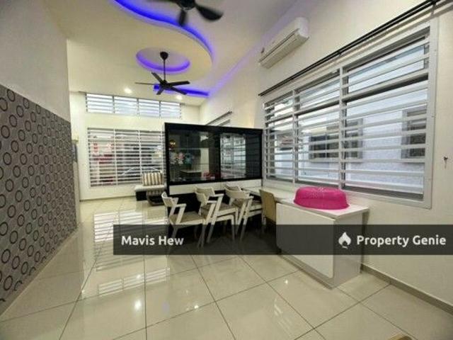 Endlot 1 Storey Terrace For Rent, 3B2B, Fully Furnished w Digital Lock
