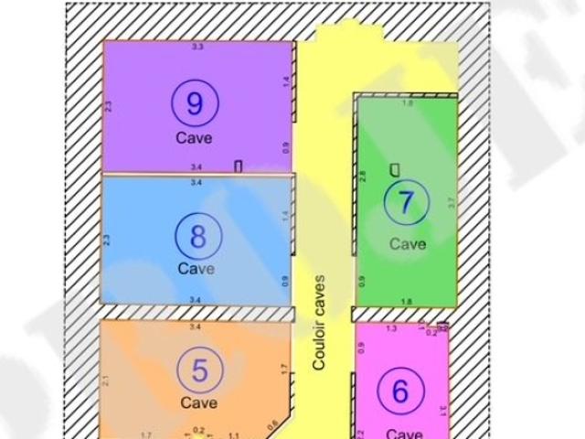 ENSEMBLE DE 5 CAVES