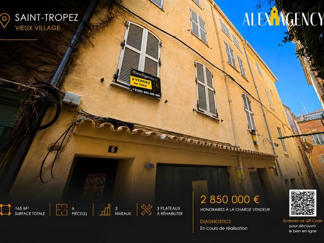 Ensemble de plateaux à réhabiliter Saint Tropez 165m² Saint Tropez