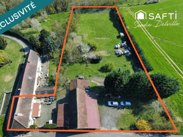 Ensemble immobilier maison + dépendance + grange