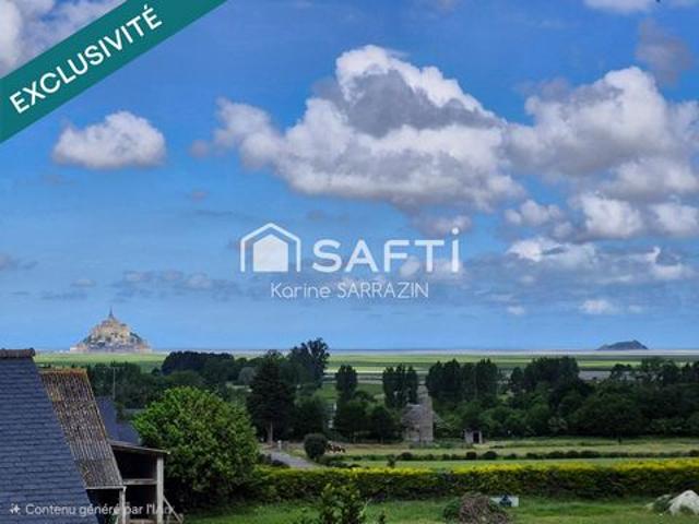 ensemble immobilier avec vue imprenable sur Le Mont Saint Michel et la baie