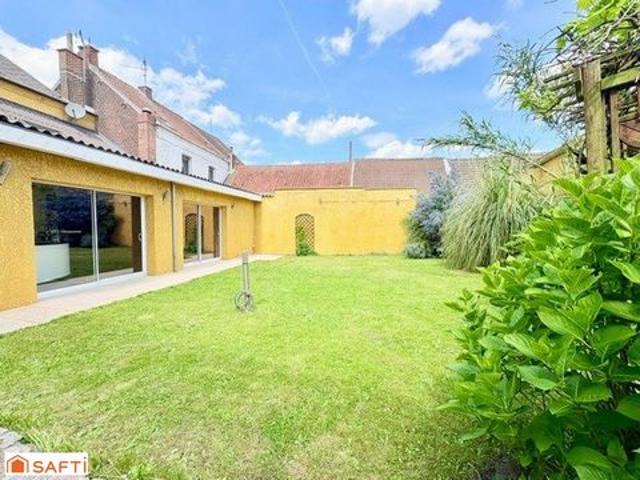 ENSEMBLE IMMOBILIER À SAINT SAULVE – HABITATION & LOCAL PROFESSIONNEL & DOUBLE GARAGE