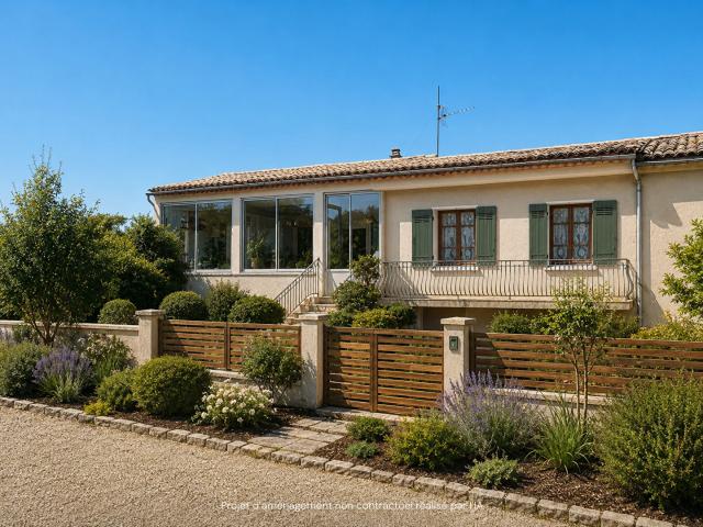 Ensemble immobilier de 173m2 sur 2361m2 de terrain à Saint André d'Olérargues