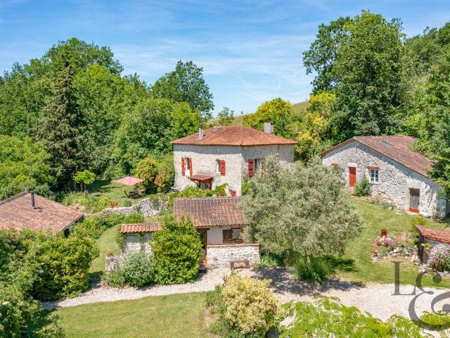 Ensemble immobilier en pierre avec piscine 254m² Dolmayrac