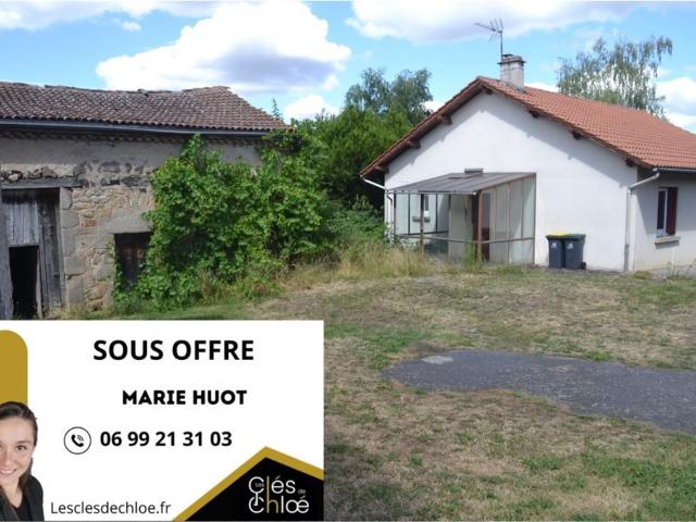 Ensemble immobilier 2 maisons et une grange 73m² Isserteaux