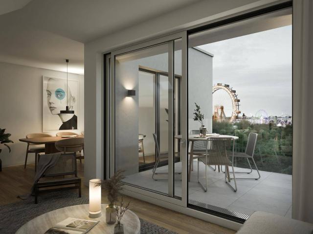 Entzückende 2 Zimmer Wohnung mit Balkon und einzigartigem Ausblick auf den Prater | top Anbindung
