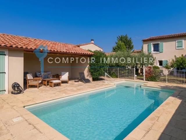 ENTRE UZES, NIMES ET AVIGNON: Villa récente P4 avec piscine