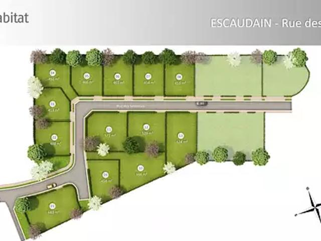 Escaudain 59124 Achat / Vente terrain