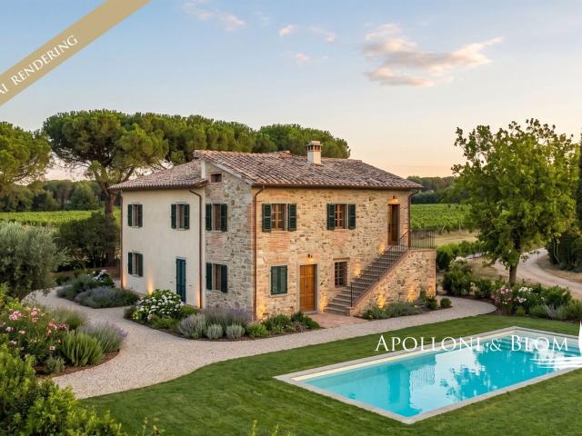 Esclusivo Casale con vigneto Syrah e piscina a Cortona, Arez. 301m² Cortona