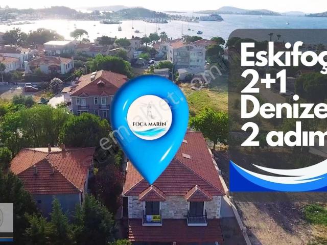 Eski Foça'da Denize 150 Metre Sıfır Bahçeli Dubleks