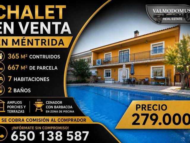 Espectacular chalet en Méntrida con piscina, 365 m2 construidos y parcela de 667 m2