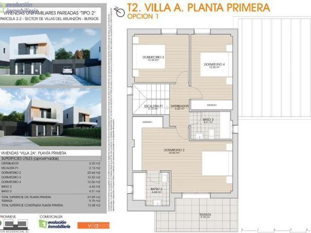 ESPECTACULAR PAREADO EN RESIDENCIAL VILLAS DE ARLANZÓN 2ª FASE VILLALBILLA DE BURGOS