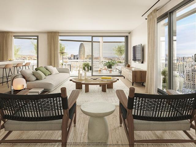 Espectacular promoción junto a Glorias, formada por dos impr. 127m² Barcelona