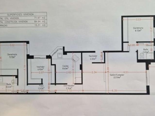 Esplendido Ático, gran terraza, 3 dormitorios, 2 baños, orientación Sur, céntrico y cerca de la play