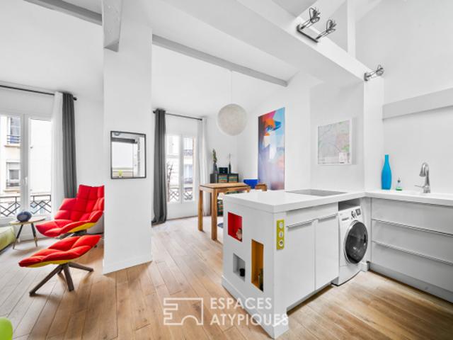 Esprit maison rénovée avec balcon à Marcadet Poissonniers