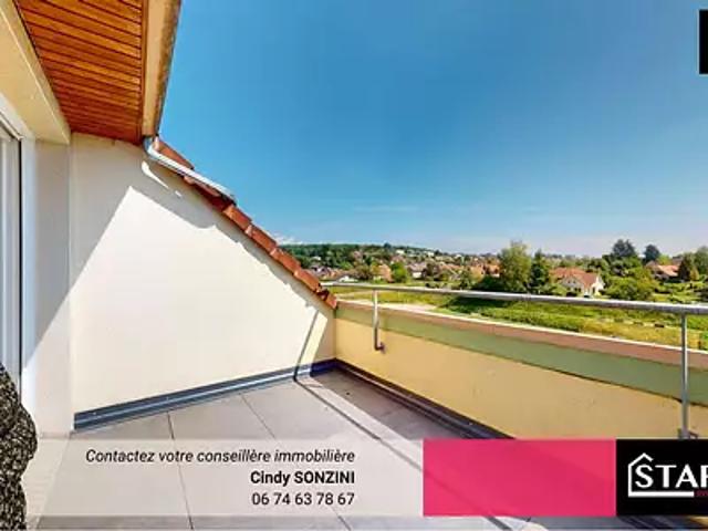 Essert 90850 Achat / Vente appartement 4 pièces t4 au dernier étage terrasse