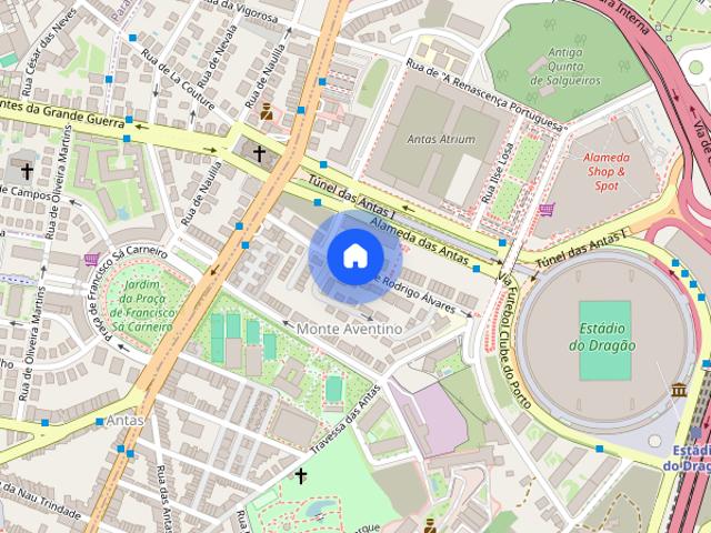 Estudio mobilado Porto Antas
