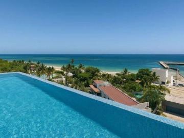 Estudio con vista al manglar, quinto piso, en venta, Frente al mar, Puerto Morelos