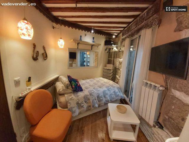 Estudio con cama individual en alquiler en Malasaña