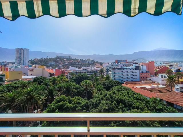 Estudio luminoso con terraza y vistas al Teide · Puerto de la Cruz
