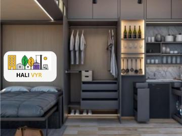 Estudio loft, en venta en Santa Fe, enfrente del centro comercial, amenidades y seguridad