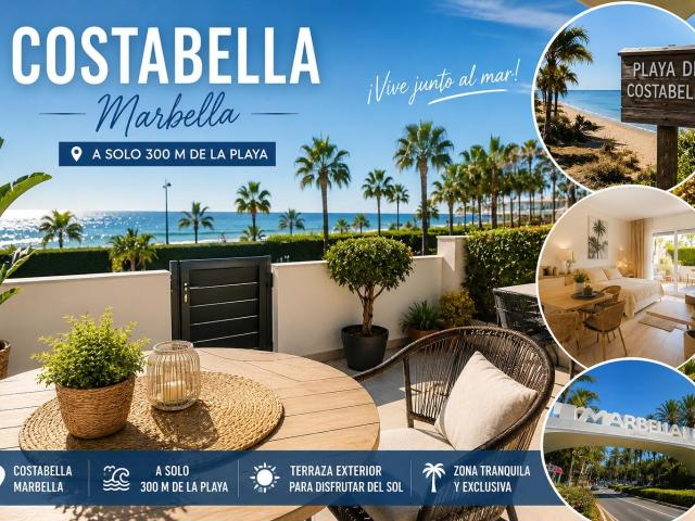 Estudio reformado con terraza a solo 300 m de la playa de Costabella