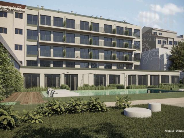 Estúdio T0 Premium com Terraço, Garagem, Piscina e Jardim | Metro | Porto