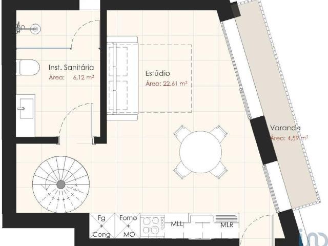 Estúdio T1 em Pombal de 95,00 m² 95m² Pombal e vales