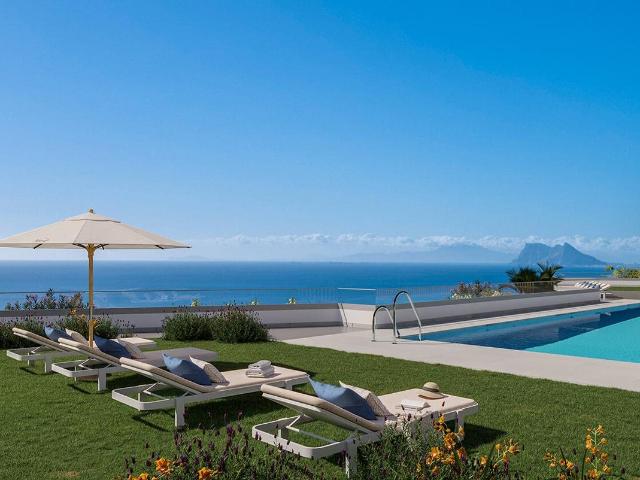 Esta propiedad moderna, un adosado con vistas panorámicas al. 125m² Manilva