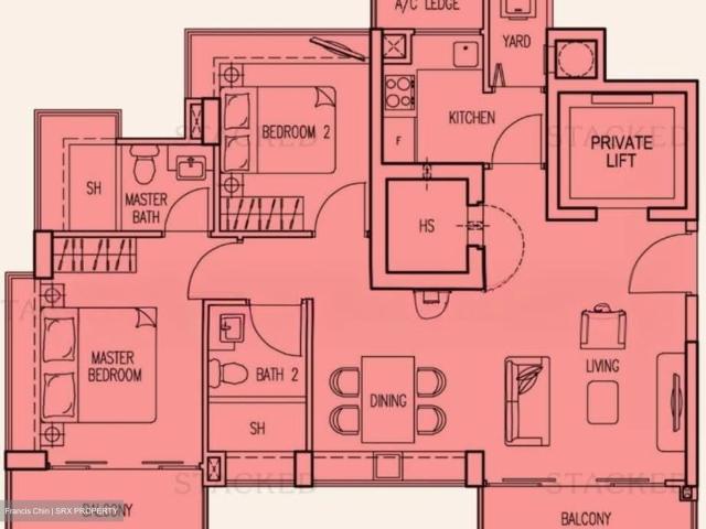 Esta Ruby D14, Apartment