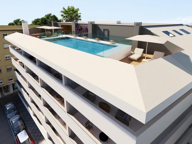 Este nuevo edificio residencial contemporáneo de Fuengirola. 121m² Fuengirola